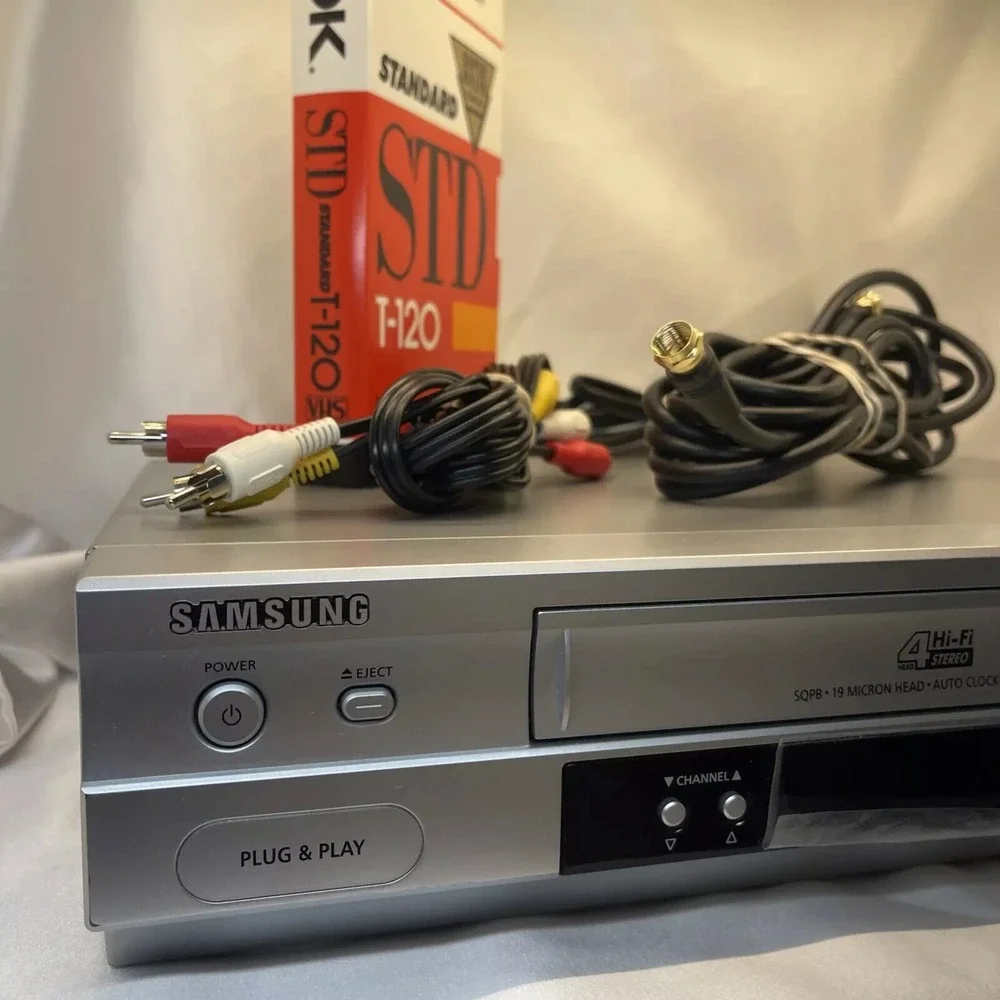 🔥 TESTED WORKING Samsung VR8460A 4 Head VCR / VHS Player & Recorder  + EXTRAS